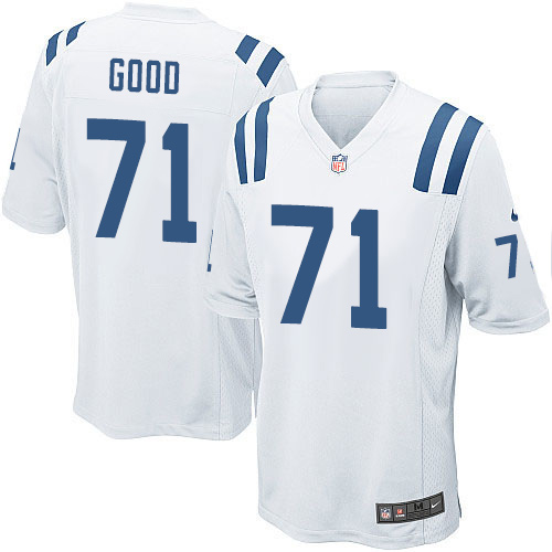 Men's Game Denzelle Good Nike Jersey White Road - #71 NFL Indianapolis Colts